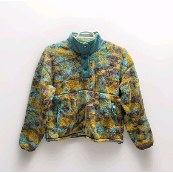 The North Face Jackets & Blazers - The North Face Women's L Cragmont 1/4 Jacket Fleece Pullover Wasabi Dazzle Camo